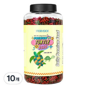 모비딕 프리미엄 터틀푸드 사료, 100g, 10개