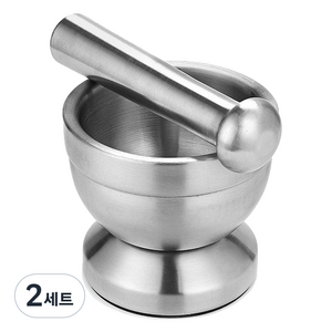 캠핑마을 스테인레스 미니절구, 2세트