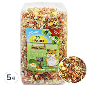 제이알팜 햄스터 피스트 사료, 1kg, 5개