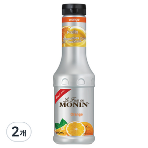 모닌 오렌지 프룻 믹스 시럽, 500ml, 2개