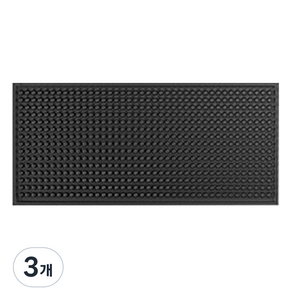 칼딘 논슬립 칵테일 바 매트 소, 1단, 블랙, 3개