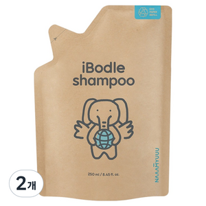 아이보들 유아 샴푸 리필, 250ml, 2개