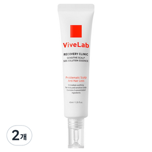 바이브랩 리커버리 클리닉 센서티브 스칼프 에스오에스 솔루션 에센스, 40ml, 2개