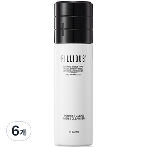 필리더스 퍼펙트 클린 맨즈 클렌저, 6개, 150ml