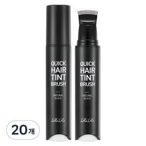 리르 퀵 헤어 틴트 브러쉬 20ml, 내추럴블랙, 20개