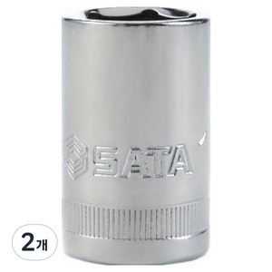 사타 12.5mm 육각 소켓 34mm 13321, 2개