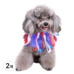 반려동물 할로윈 목걸이 장식 S, 프릴화이트블루, 2개