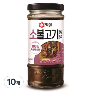 백설 소불고기 양념, 290g, 10개