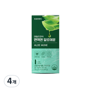 데일리코어 면역엔 알로에뮨 15p, 300g, 4개
