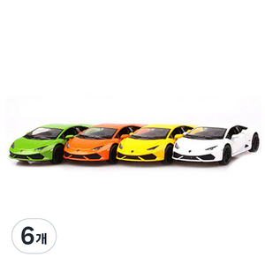킨스마트 람보르기니 우라칸 LP610-4, 랜덤 발송, 6개