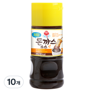 오뚜기 LIGHT 앤 JOY 저당 돈까스소스, 290g, 10개