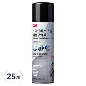 쓰리엠 스테인리스 스틸 세정광택제, 320ml, 25개