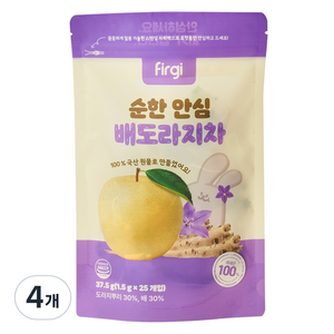 퍼기 순한 안심 배도라지 차, 37.5g, 25개입, 4개