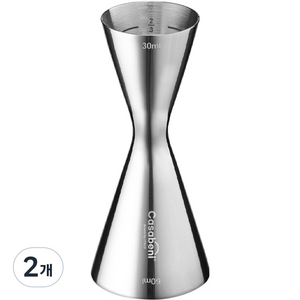 까사베니 칵테일 스텐 계량 지거 30ml / 60ml, 2개