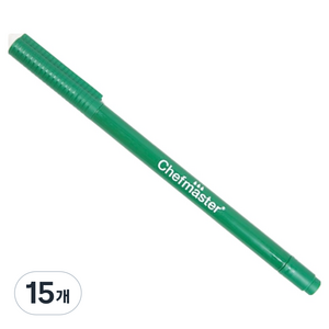 셰프마스터 식용색소 펜 다크그린, 15개, 1.8g
