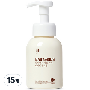 살림백서 베이비 앤 키즈 버블 아기 엉덩이 세정제 라벤더향, 300ml, 15개