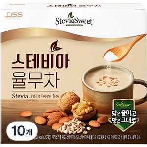 스테비아스위트 율무차, 18g, 20개입, 10개