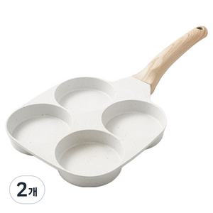 루몬 인덕션 4구 에그 멀티팬, 19cm, 2개