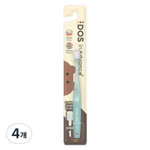DOS 인어드밴스 360 1단계 아기칫솔, 랜덤발송, 1개입, 4개
