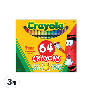 크레욜라 일반 크레용 536429, 64색, 3개