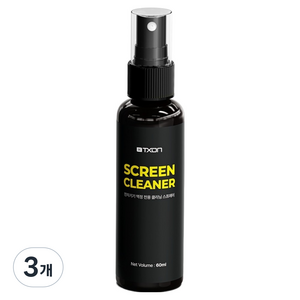 티엑스온 TV 액정 모니터 LCD 크리너 스프레이 60ml, 3개