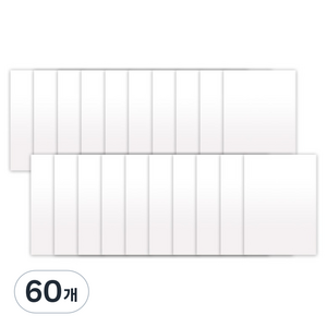 대원우드보드 A4 재단 백색 우드락 원단보드 가로 300mm x 세로 210mm, 60개, 3mm