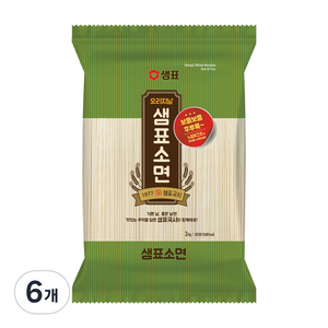 샘표 소면, 3kg, 6개