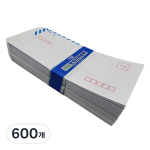 이화 행정 규격봉투 2호 105 x 220 mm, 화이트 + 블루, 600개