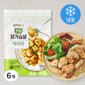 곰곰 한입 닭가슴살 청양고추 (냉동), 500g, 6개, 1개입
