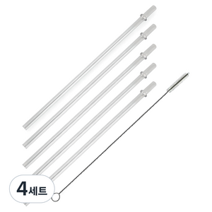 마이스타일 트라이탄 빨대 5p + 청소솔, 6개입, 4세트