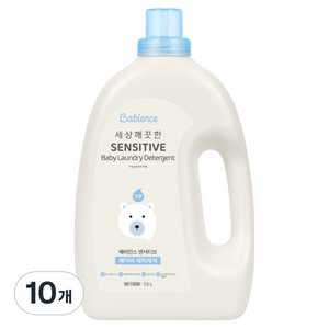 베비언스 세상깨끗한 센서티브 베이비 세탁세제 무향, 1.5L, 10개