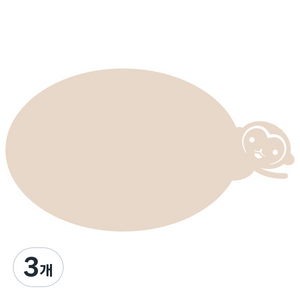 쿠 홈 인테리어 아크릴 메모 보드 MO 61 부착형 소, 3개, 베이지