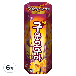 해태제과 구운고구마 4p, 108g, 6개