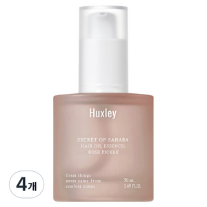 헉슬리 헤어 오일 에센스 로즈피커, 50ml, 4개