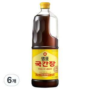 샘표 국간장, 1.7L, 6개
