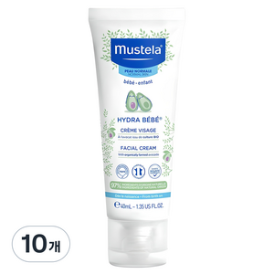무스텔라 이드라 베베 페이셜 크림, 40ml, 10개
