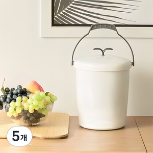 창신리빙 국산 에코 음식물 쓰레기통 8.5L, 그레이, 5개