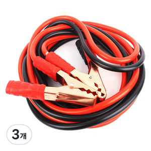 지엠지모터스 점프선 자동차 배터리 방전 케이블 차량 점프스타터 500amp, 3개, 4m