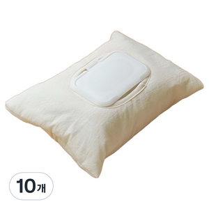 데코뷰 워싱 물티슈 케이스 26 x 18 cm, 베이지, 10개