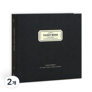 아이코닉 모멘트 티켓북 스크랩북, 04 Navy, 28매, 2개