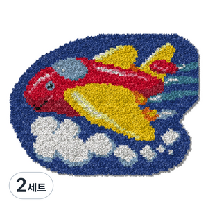 알로데 자동차 도어 매트 카펫 DIY 스킬 자수 세트 영문버전 컬러인쇄메쉬, NO 06, 2세트