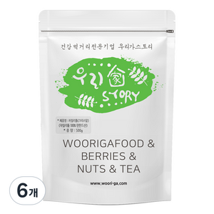 우리가스토리 자일리톨 크리스탈 분말, 6개, 500g