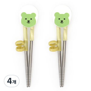 데일리라이크 봉봉 스텐 아동교정젓가락, 03 아보카도, 4개