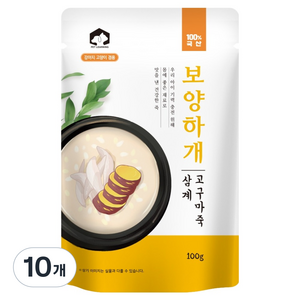 펫러닝 반려동물 전연령 보양하개 죽, 닭+고구마, 100g, 10개