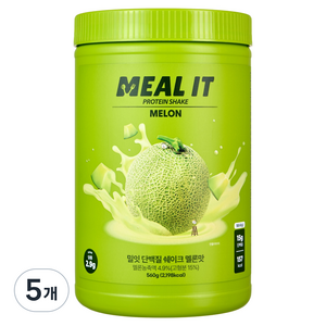 밀잇 단백질 쉐이크 멜론맛, 560g, 5개