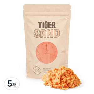 마이리틀타이거 모래놀이, 오렌지, 300g, 5개