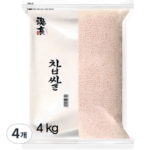 혼식 찹쌀, 4kg, 4개
