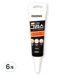 오공 고성능 그리스 젤형 100ml, 6개