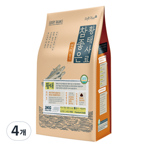 럭셔리발란스 전연령 강아지 소프트플러스 참좋은 황태사료 연어, 3kg, 4개