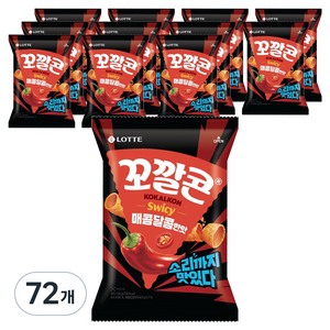 꼬깔콘 매콤달콤한맛, 134g, 72개